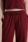 Zivame Knit Cotton Loungewear Set - New Maroon — thumbnail 7